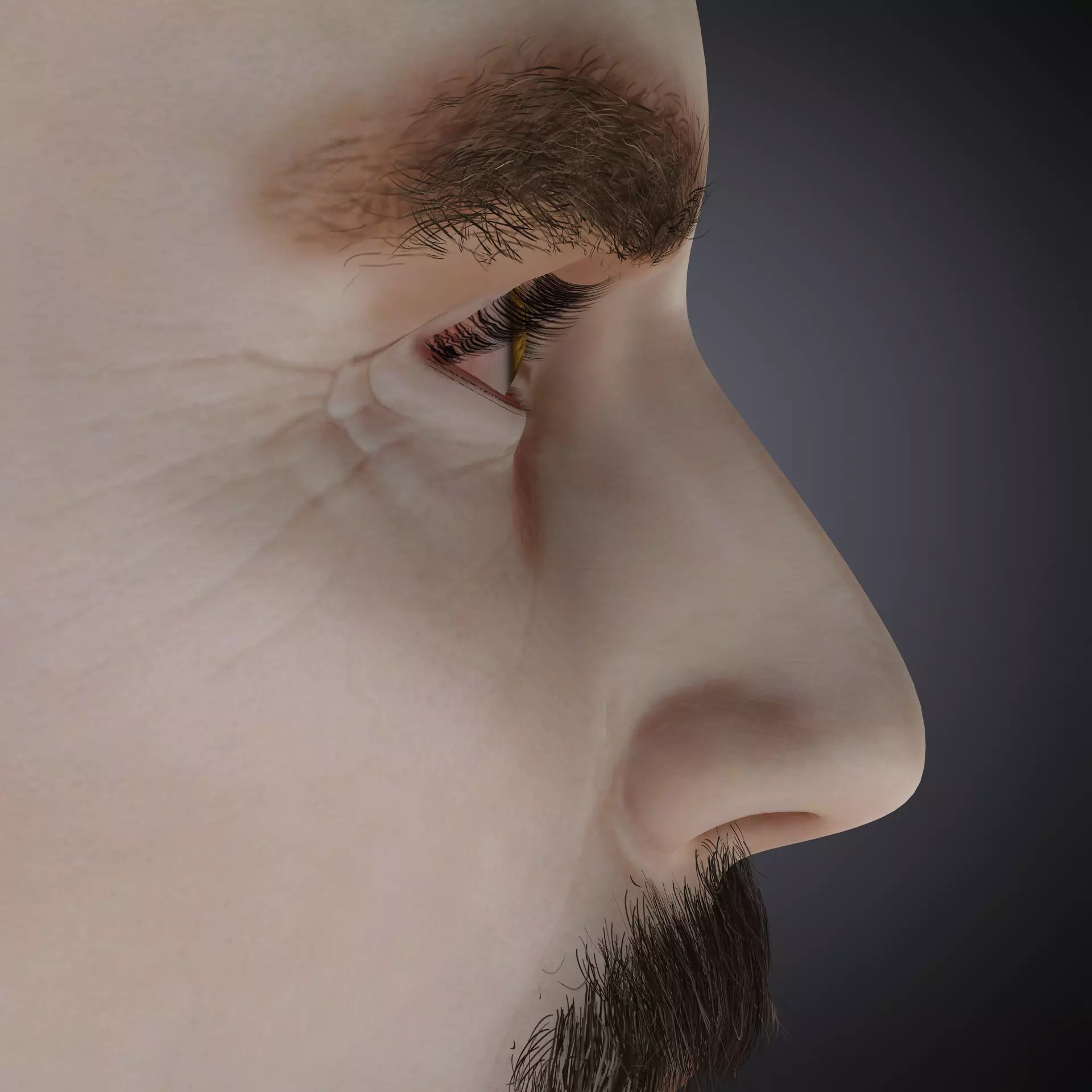 Vampire Lord  Dark Fantasy Male Character Low-poly 3D model_13