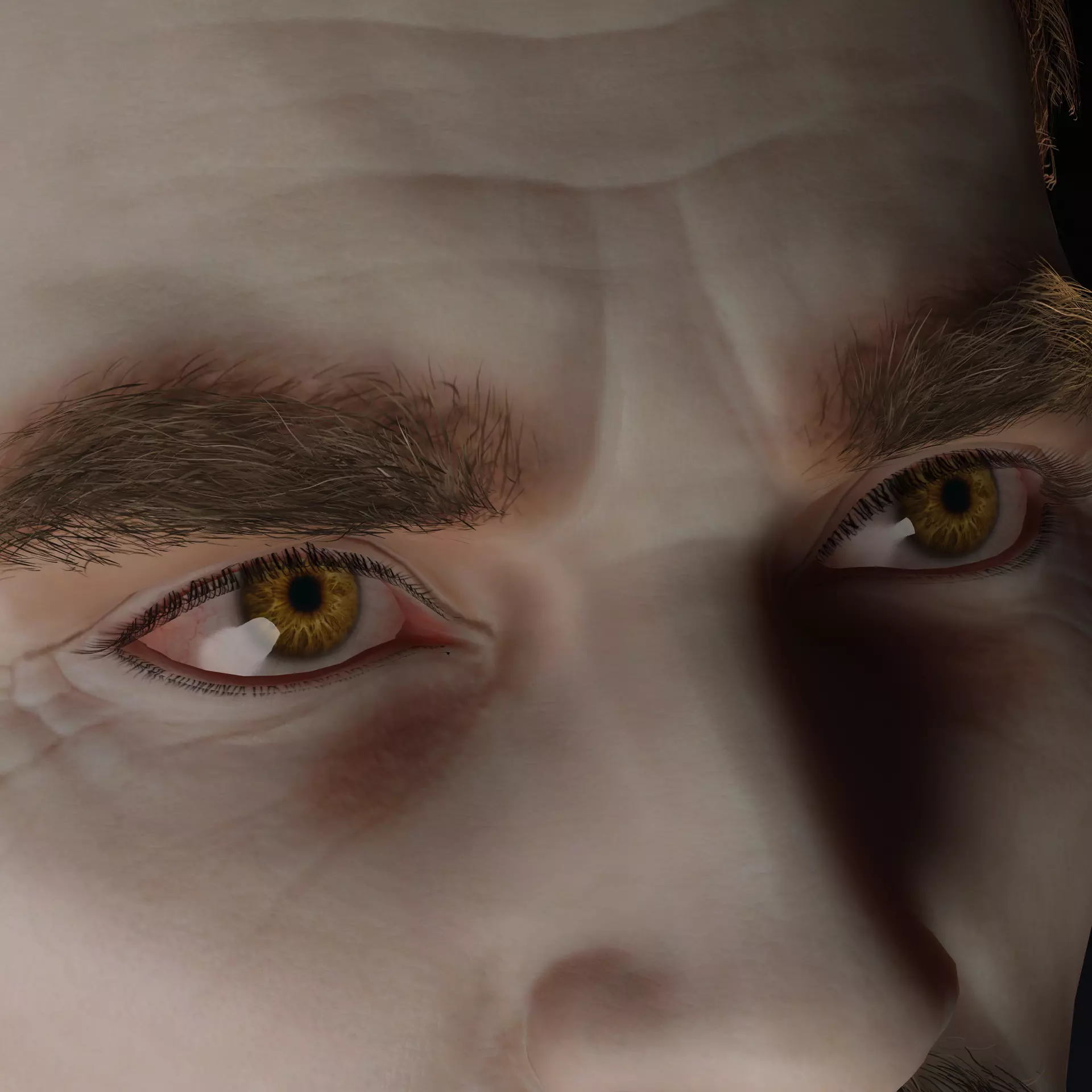 Vampire Lord  Dark Fantasy Male Character Low-poly 3D model_12