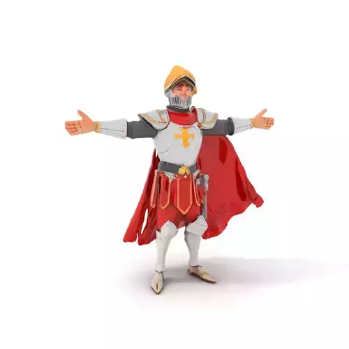Crusader Armor Hero model pack Low-poly 3D model