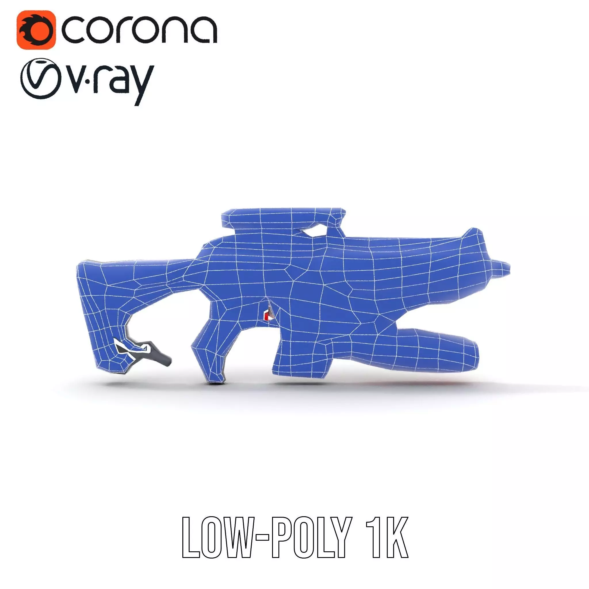 Futuristic Plasma Rifle model pack Low-poly 3D model_28