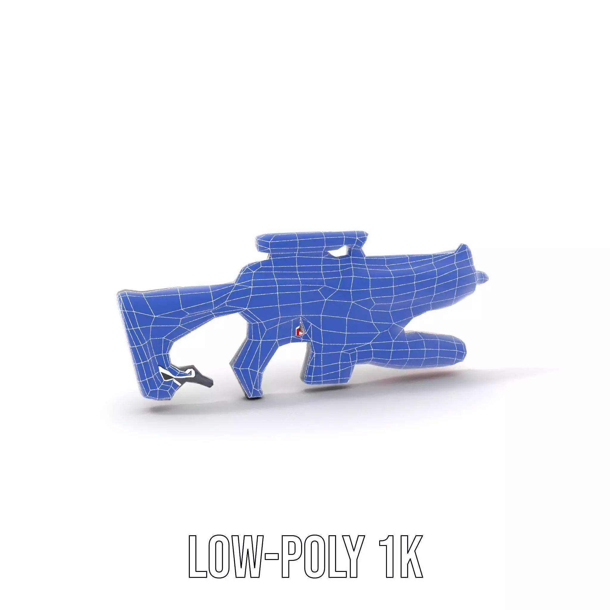 Futuristic Plasma Rifle model pack Low-poly 3D model_19