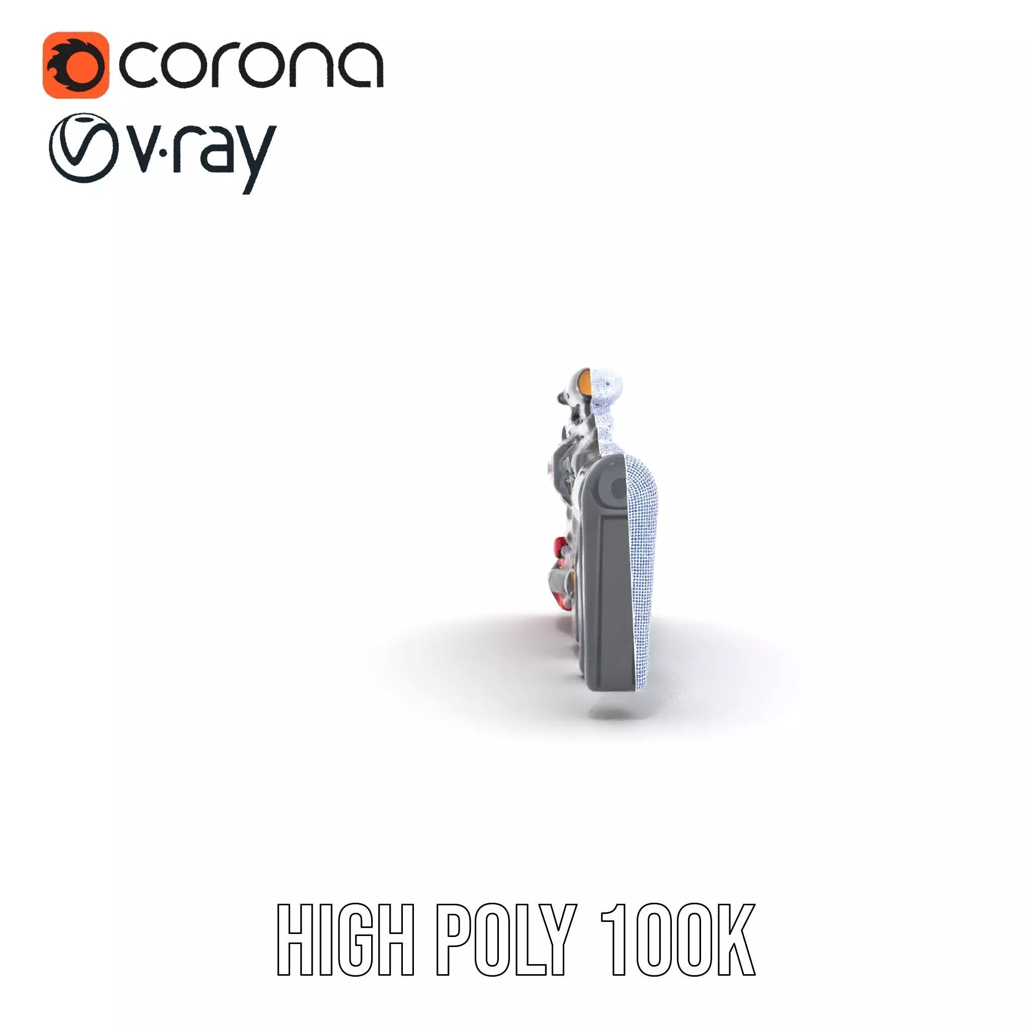 Futuristic Plasma Rifle model pack Low-poly 3D model_34