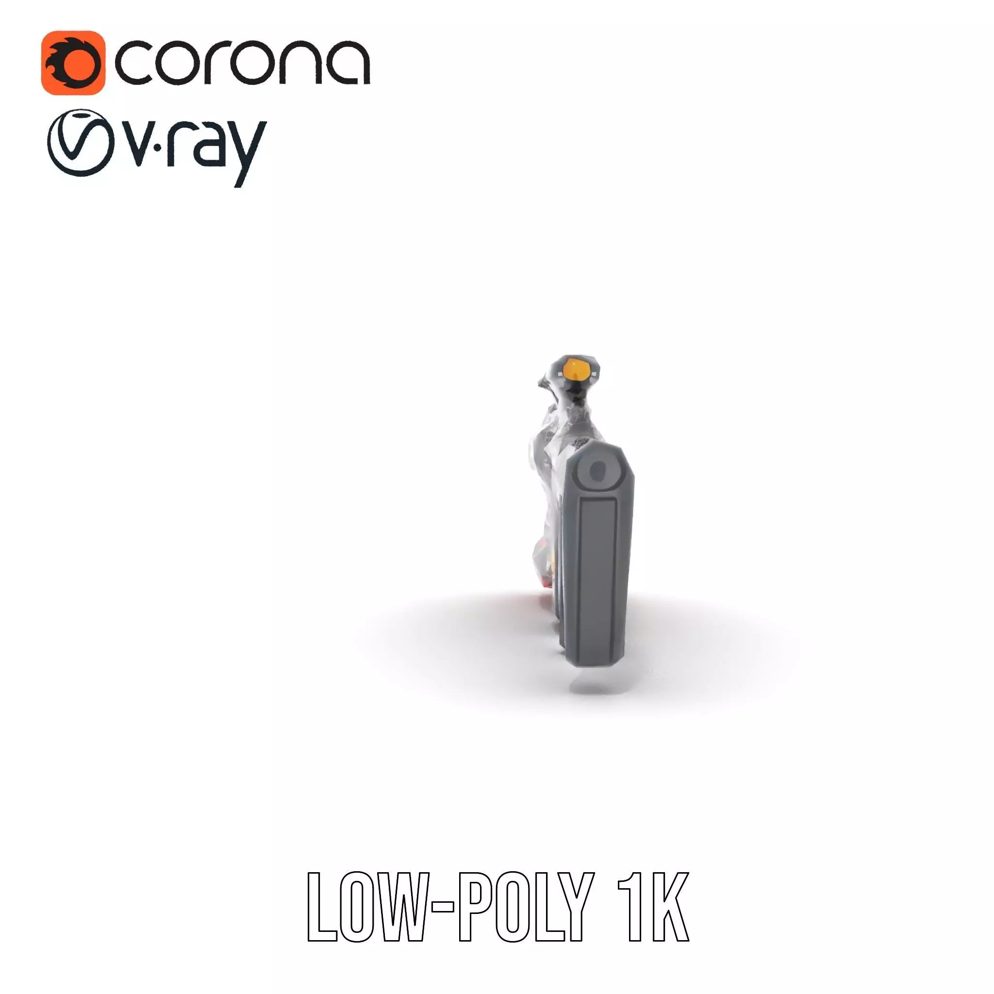 Futuristic Plasma Rifle model pack Low-poly 3D model_22