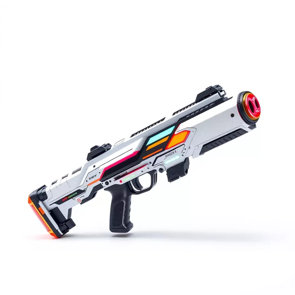 Futuristic Neon Blaster model pack Low-poly 3D model_0