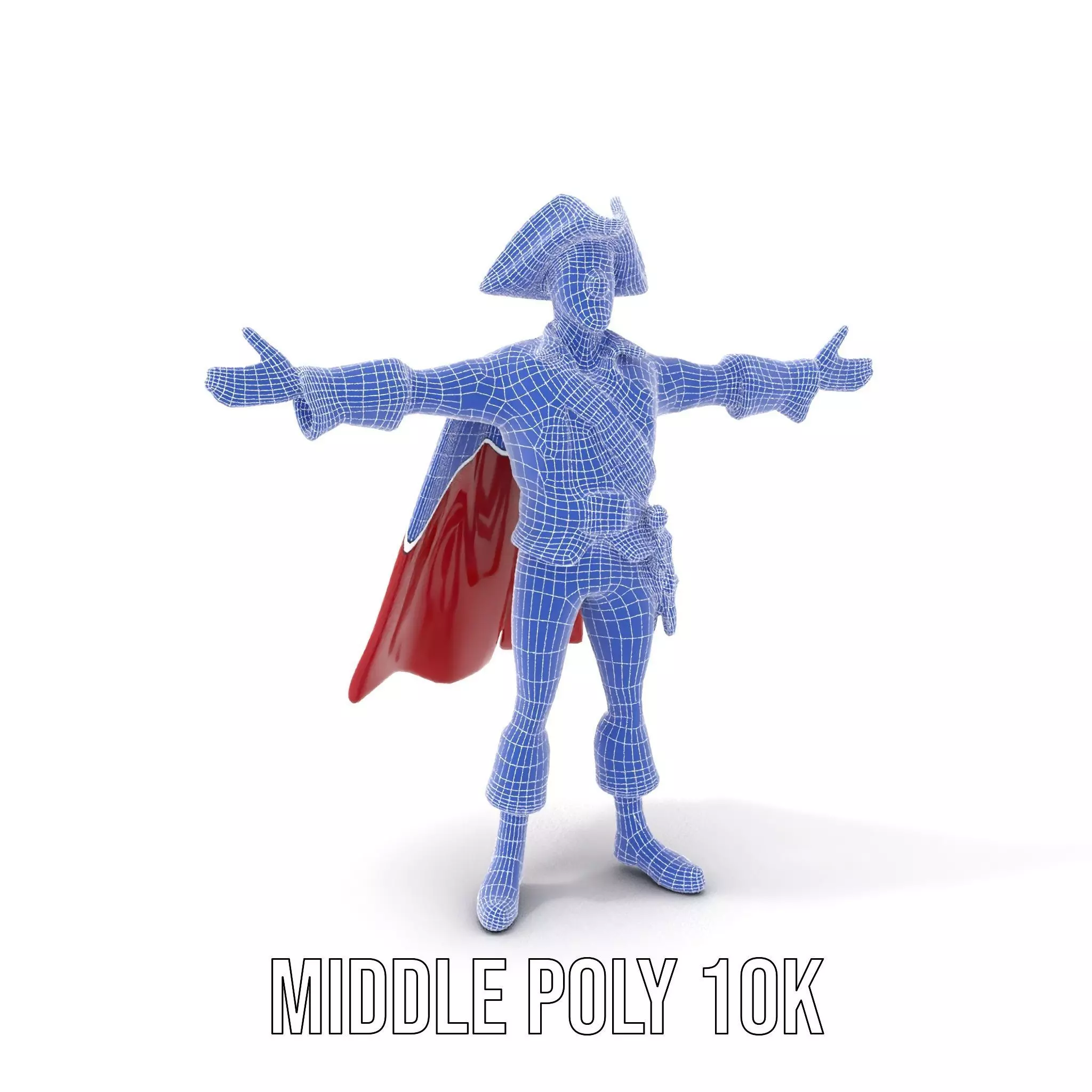 Charming Pirate Captain model pack Low-poly 3D model_15