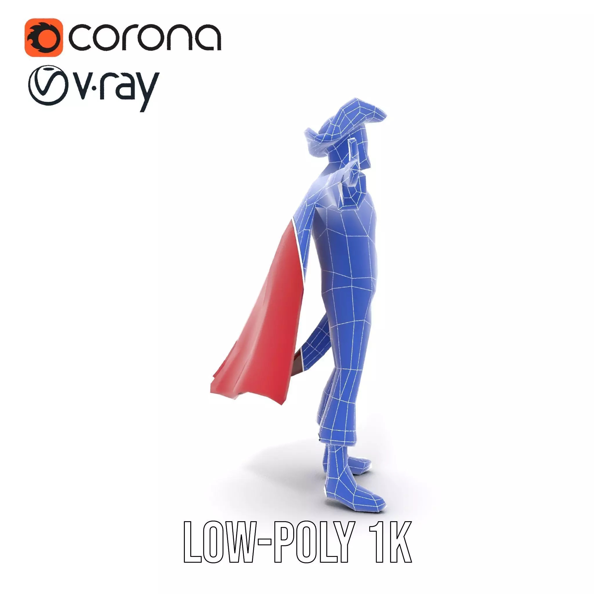 Charming Pirate Captain model pack Low-poly 3D model_27