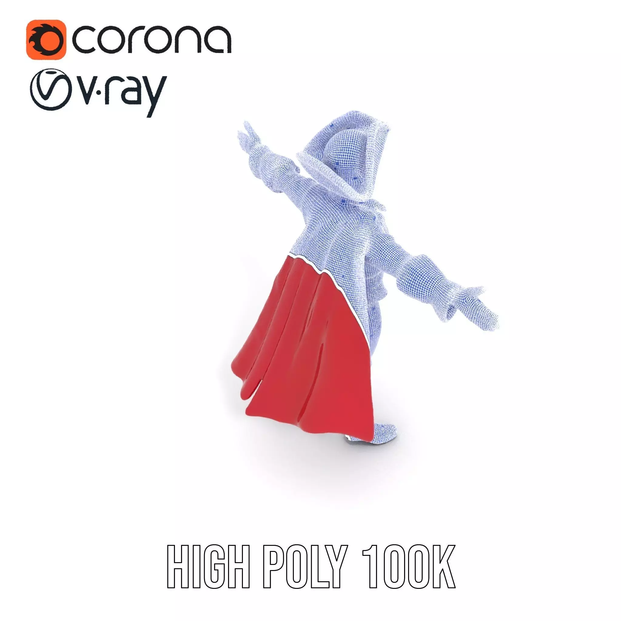 Charming Pirate Captain model pack Low-poly 3D model_32