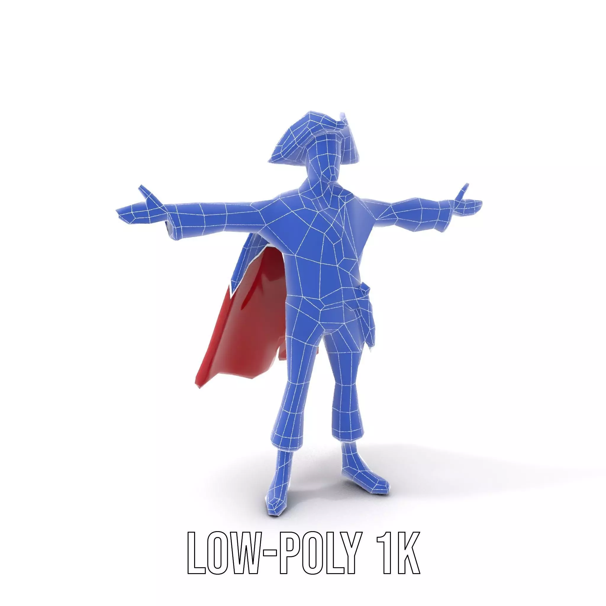 Charming Pirate Captain model pack Low-poly 3D model_19