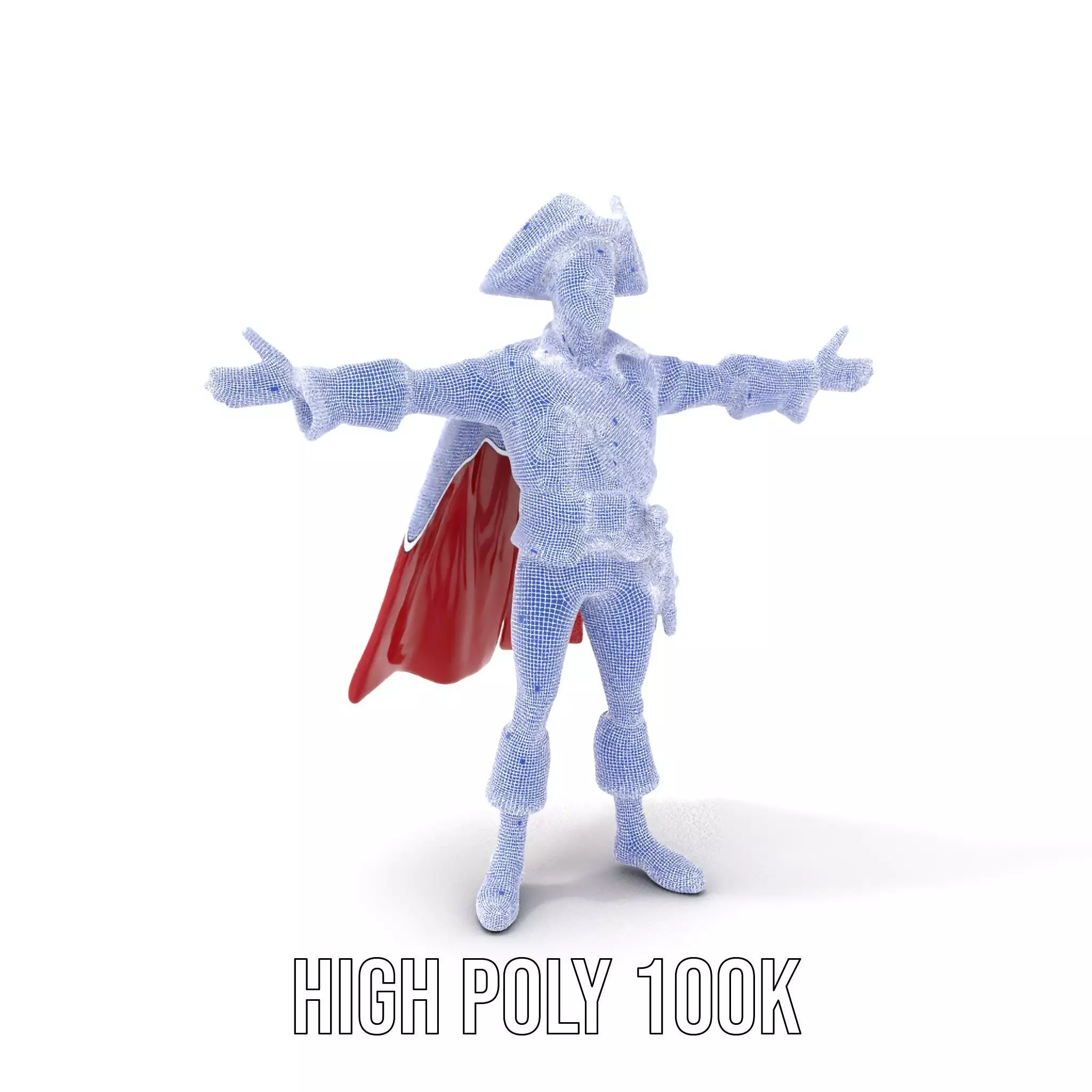 Charming Pirate Captain model pack Low-poly 3D model_4