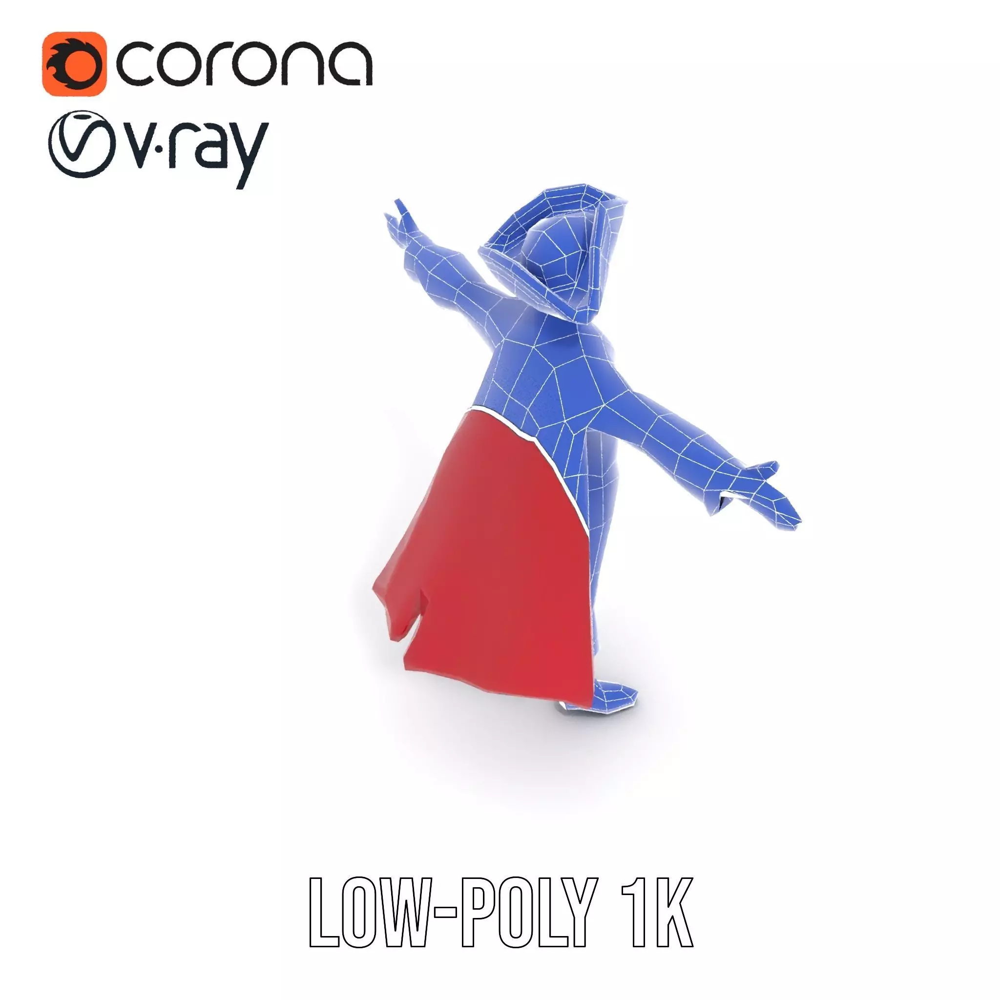 Charming Pirate Captain model pack Low-poly 3D model_25