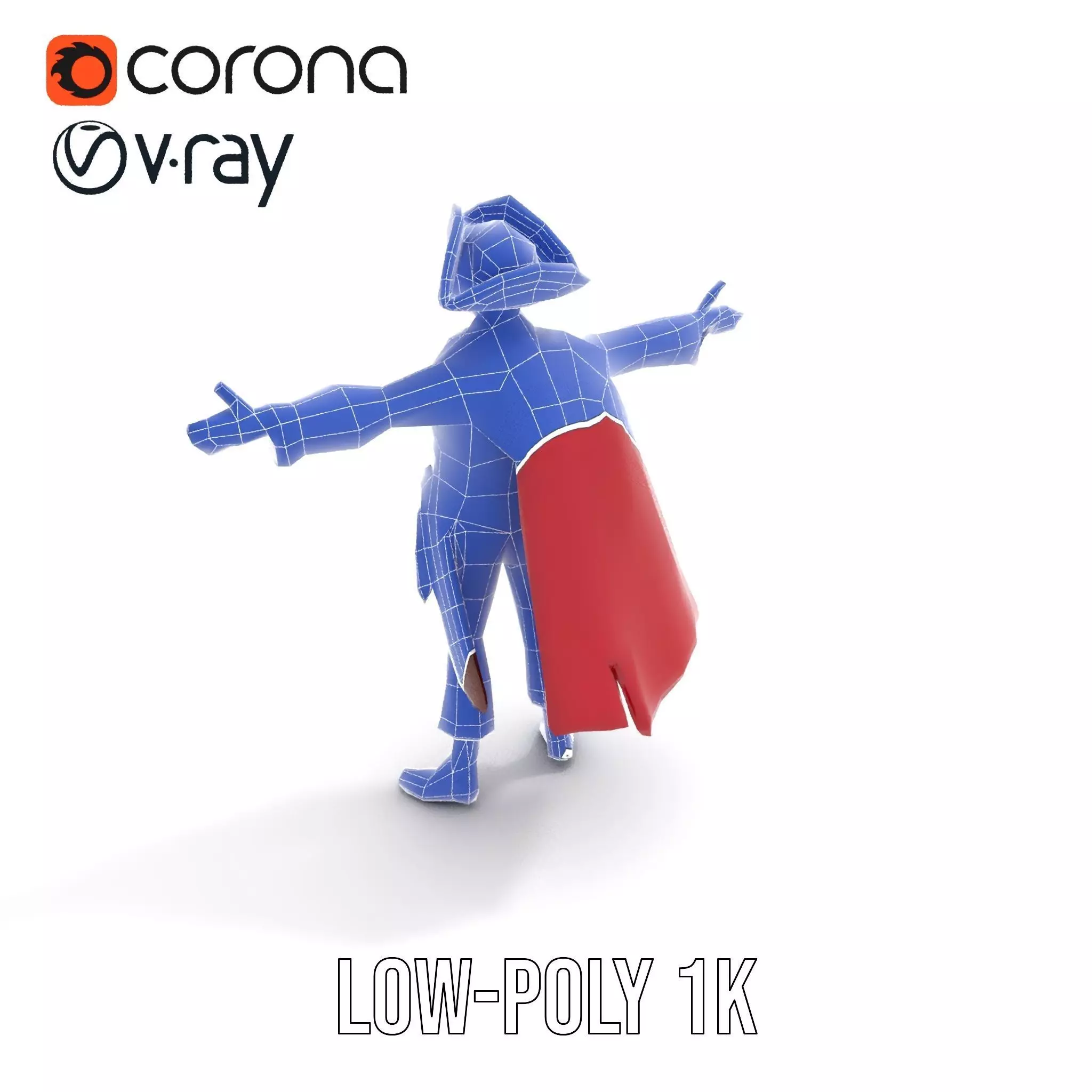 Charming Pirate Captain model pack Low-poly 3D model_16