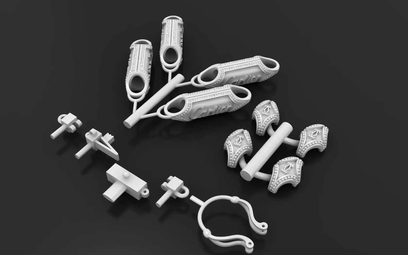 CARRTIER BRACELET WITH ENAMEL 3D PRINT MODEL 3D print model_18