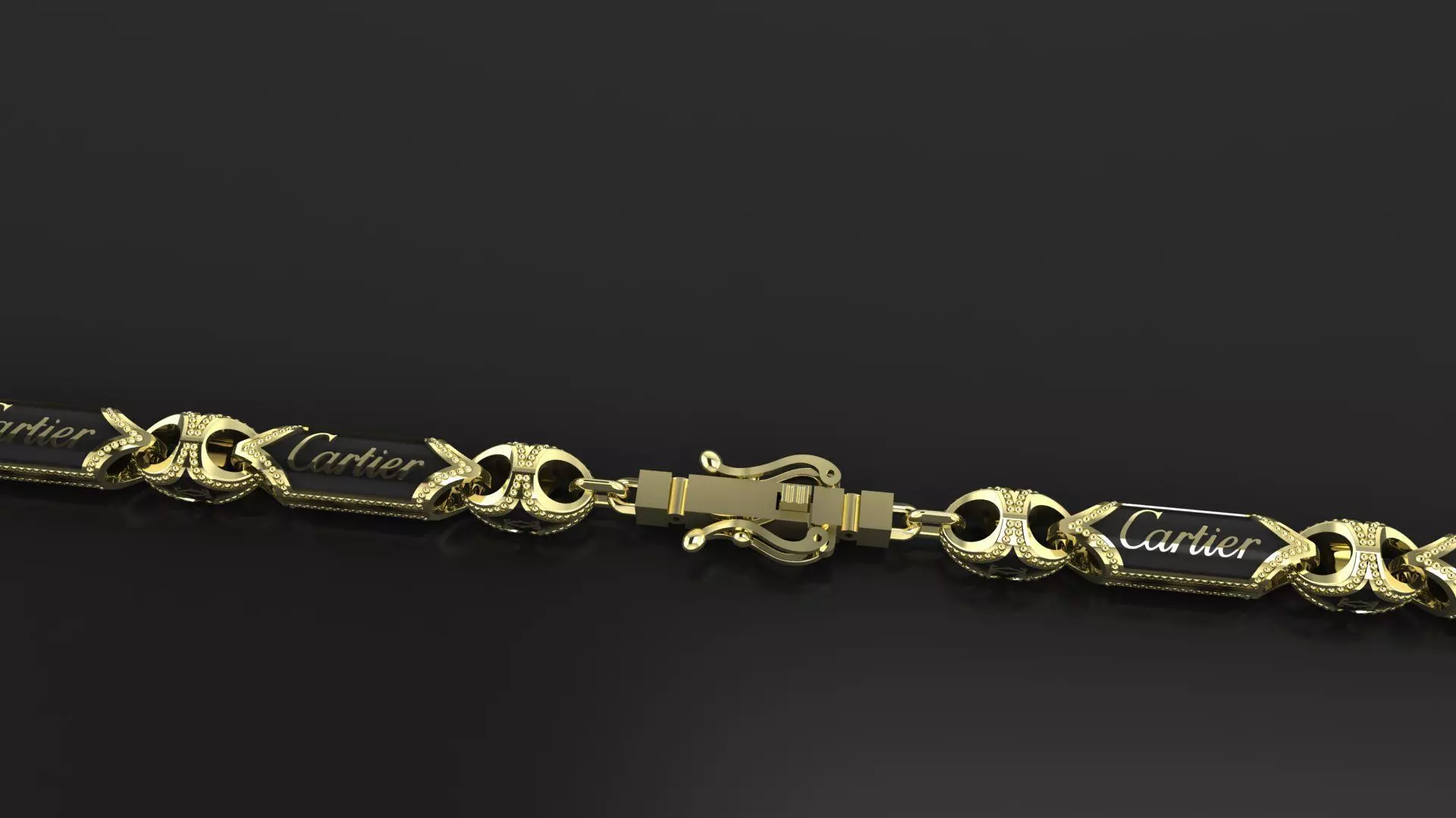 CARRTIER BRACELET WITH ENAMEL 3D PRINT MODEL 3D print model_22