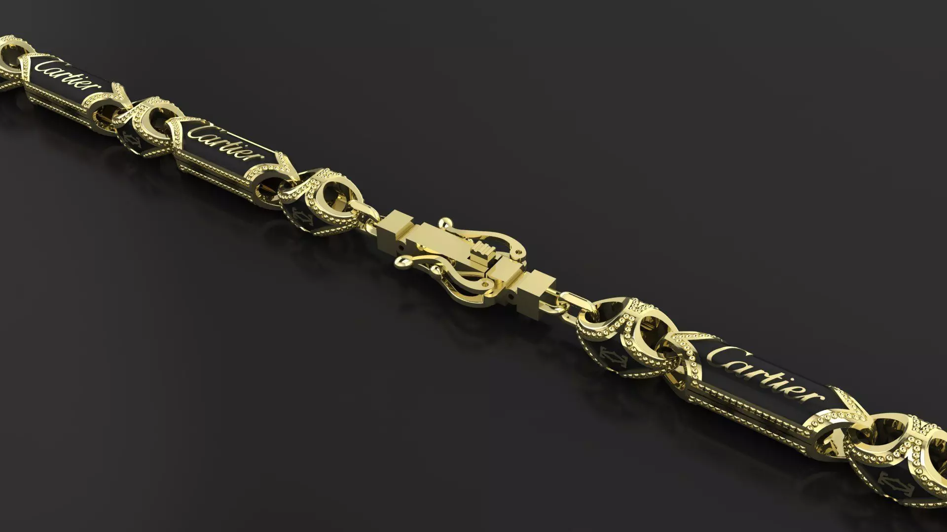 CARRTIER BRACELET WITH ENAMEL 3D PRINT MODEL 3D print model_15