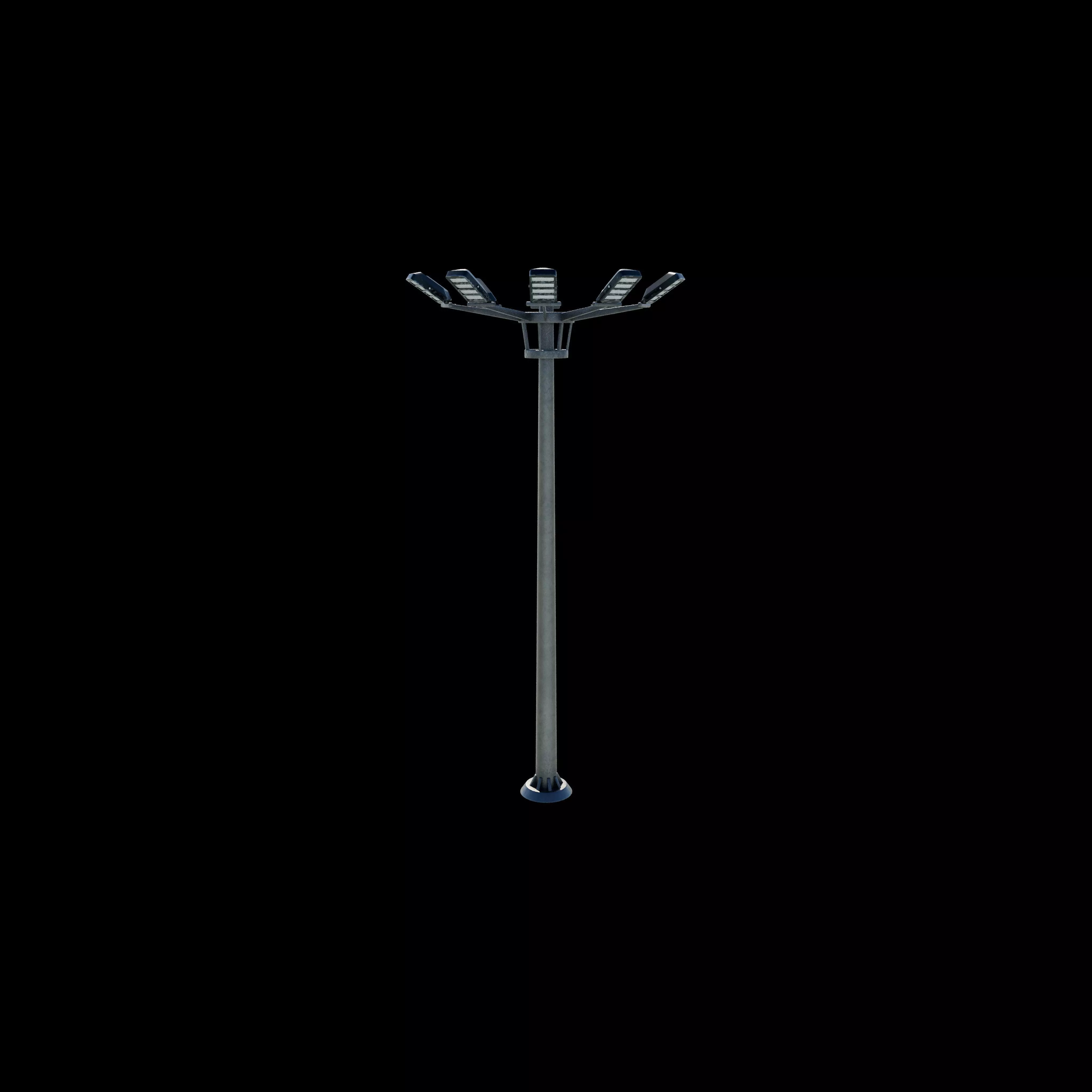 High Mast Stadium light  3D model_15