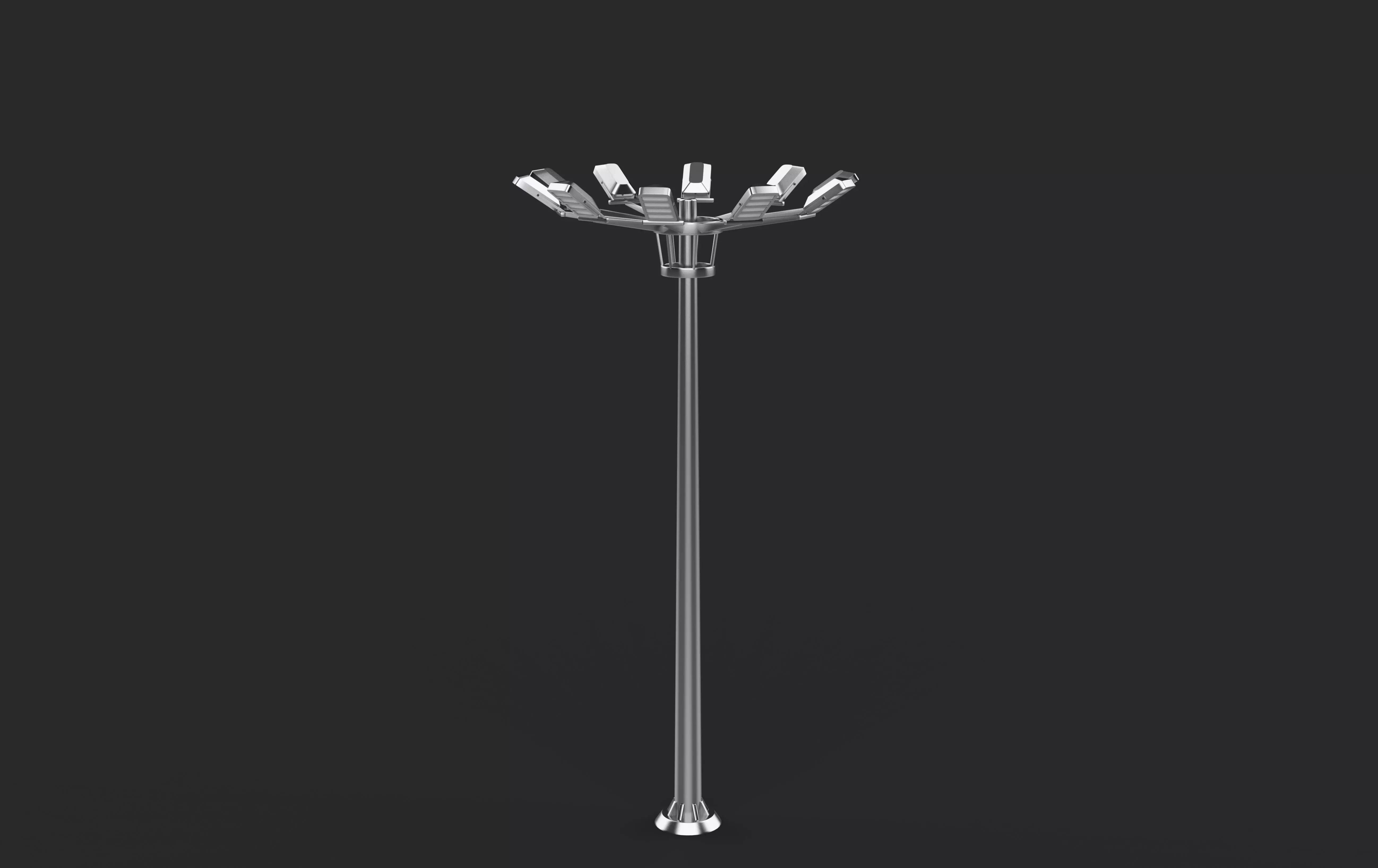 High Mast Stadium light  3D model_14