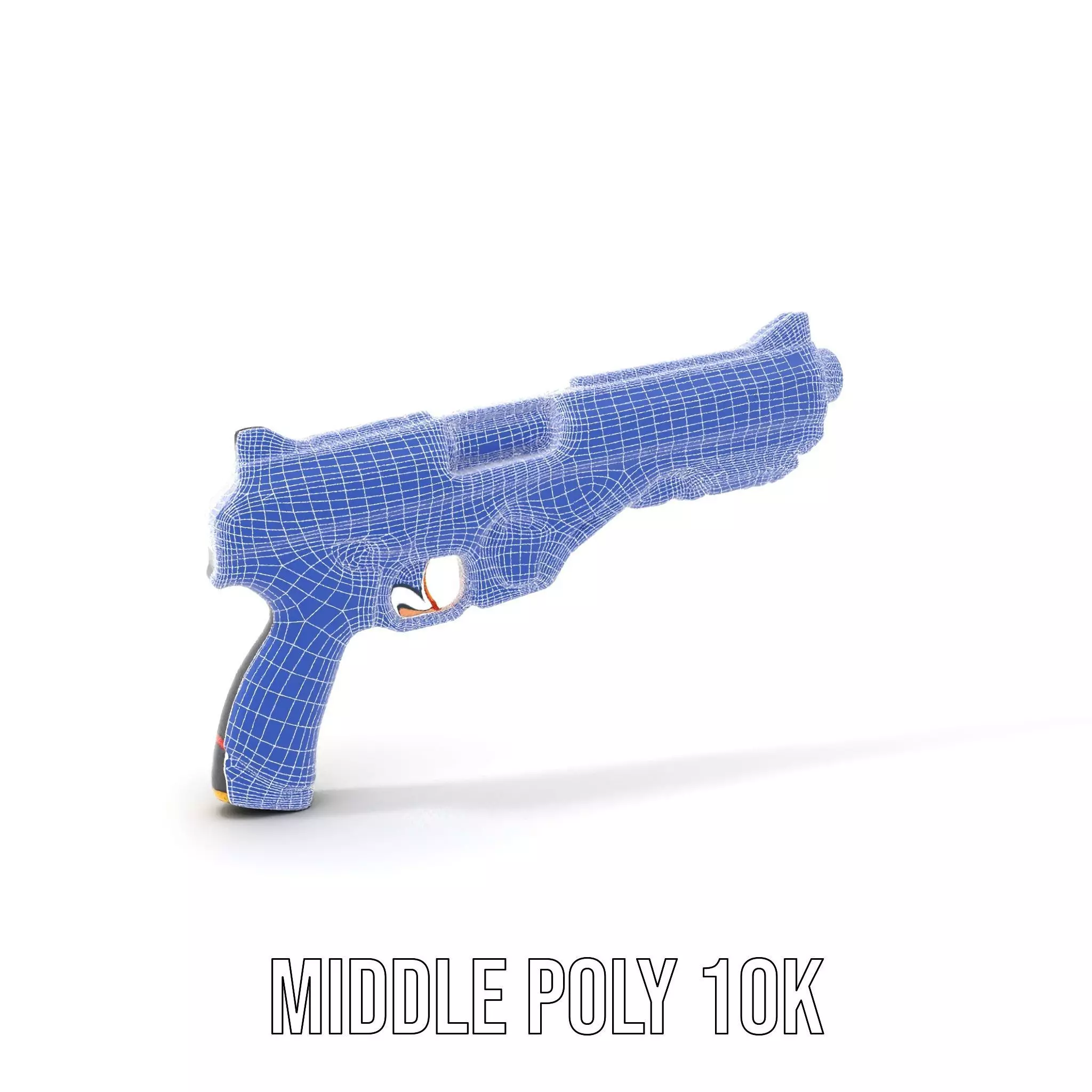 Chrome Energy Pistol model pack Low-poly 3D model_28