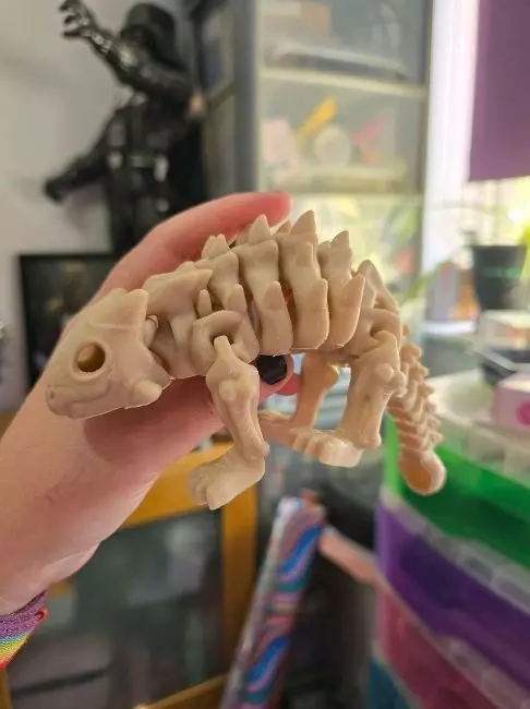 Flexi Dino skeleton  3D print model_2