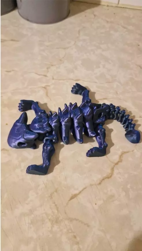Flexi Dino skeleton  3D print model_30