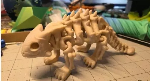 Flexi Dino skeleton  3D print model_21