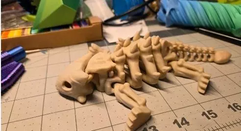 Flexi Dino skeleton  3D print model_20