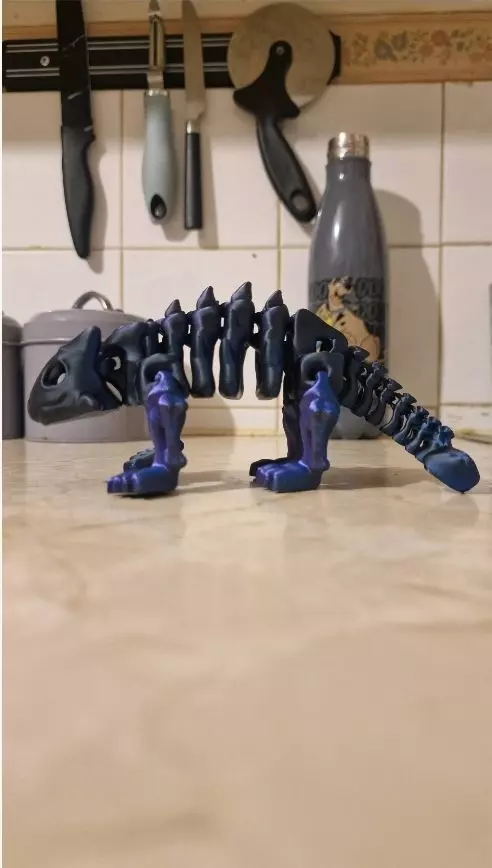 Flexi Dino skeleton  3D print model_32