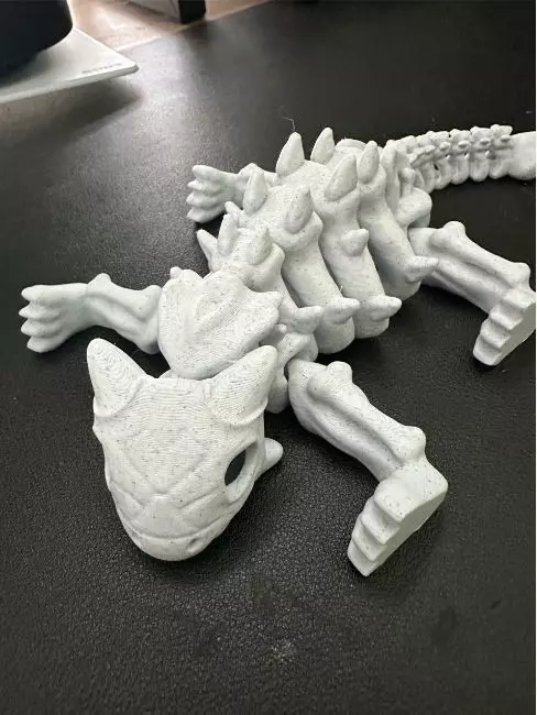 Flexi Dino skeleton  3D print model_9
