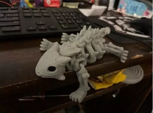 Flexi Dino skeleton  3D print model_24