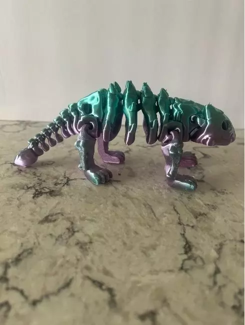 Flexi Dino skeleton  3D print model_28