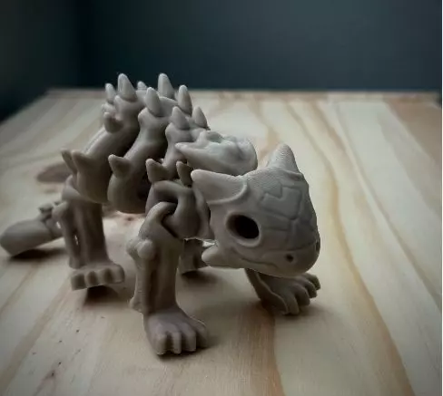 Flexi Dino skeleton  3D print model_15