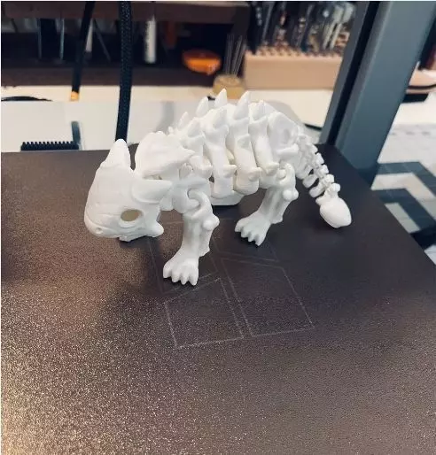 Flexi Dino skeleton  3D print model_17