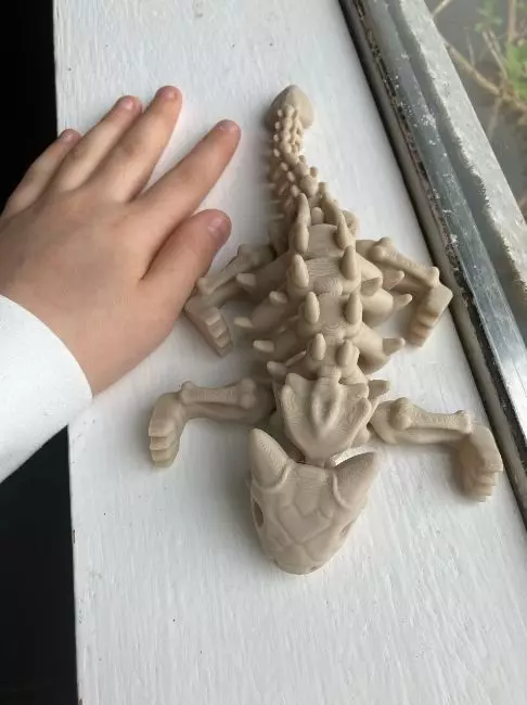 Flexi Dino skeleton  3D print model_11
