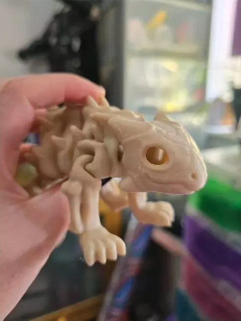 Flexi Dino skeleton  3D print model_4