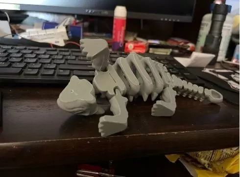 Flexi Dino skeleton  3D print model_26