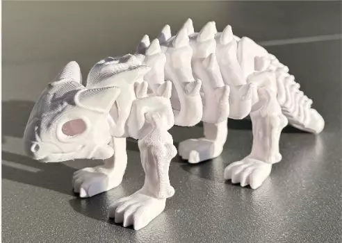 Flexi Dino skeleton  3D print model_6