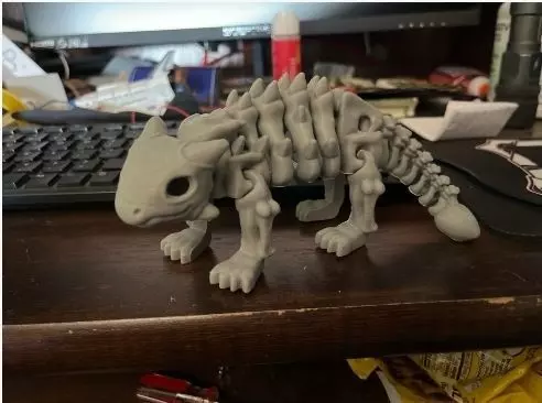 Flexi Dino skeleton  3D print model_25