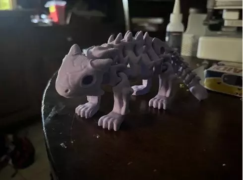 Flexi Dino skeleton  3D print model_27