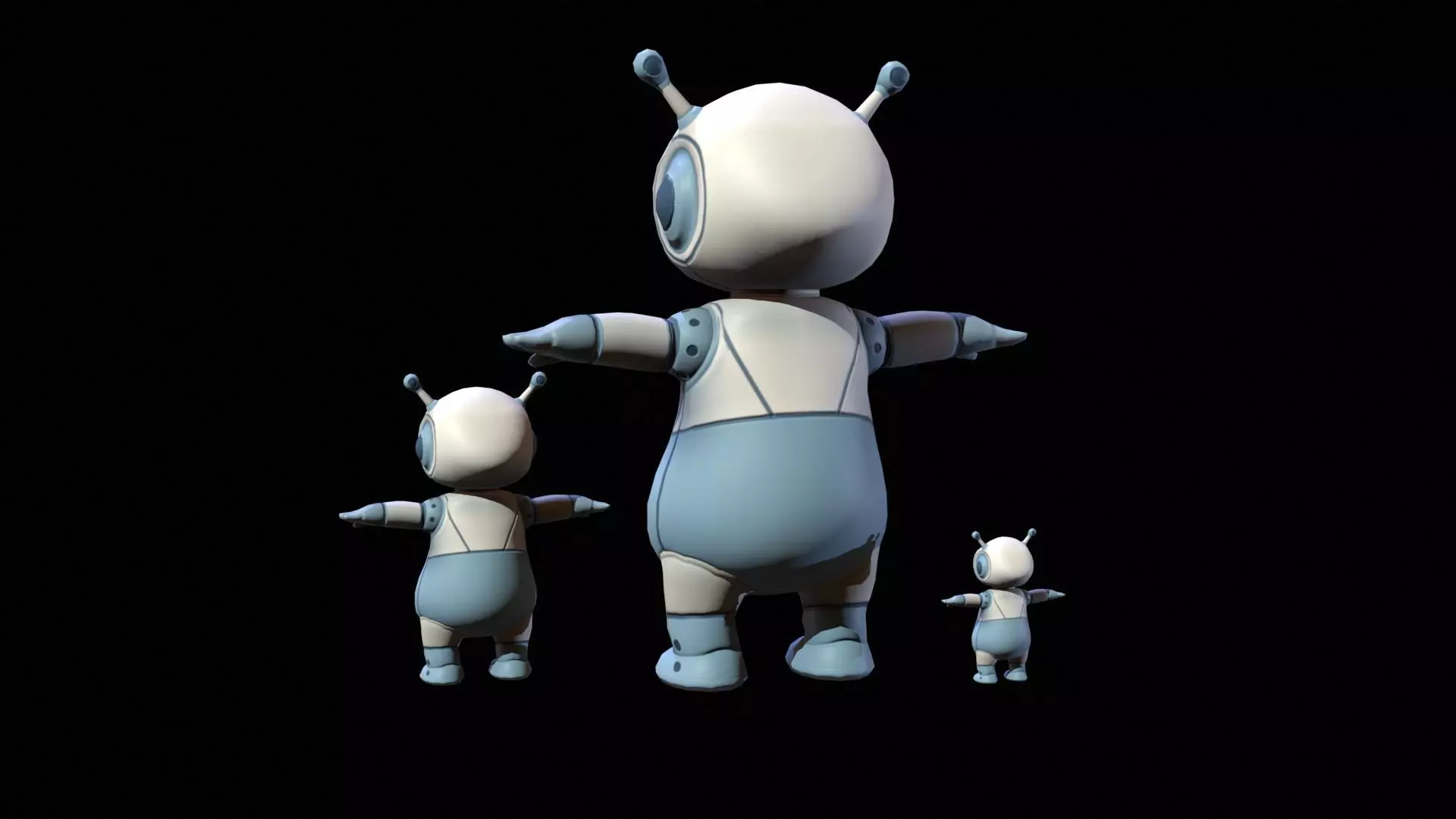 Minirobotic7 Low-poly 3D model_14
