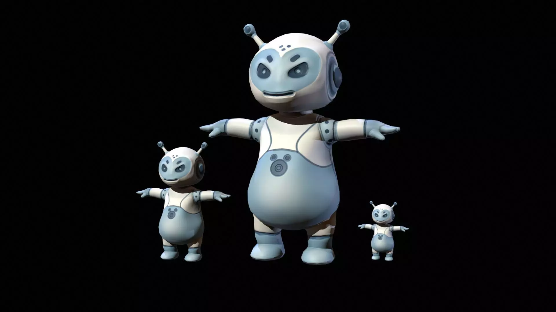 Minirobotic7 Low-poly 3D model_15