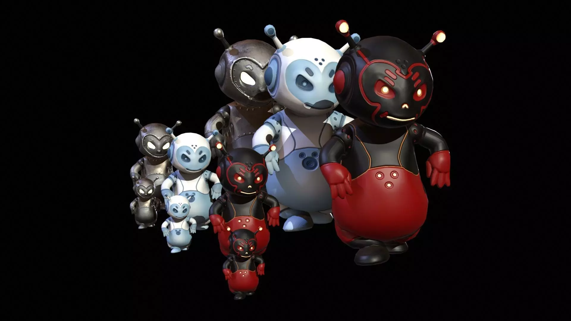 Minirobotic7 Low-poly 3D model_13