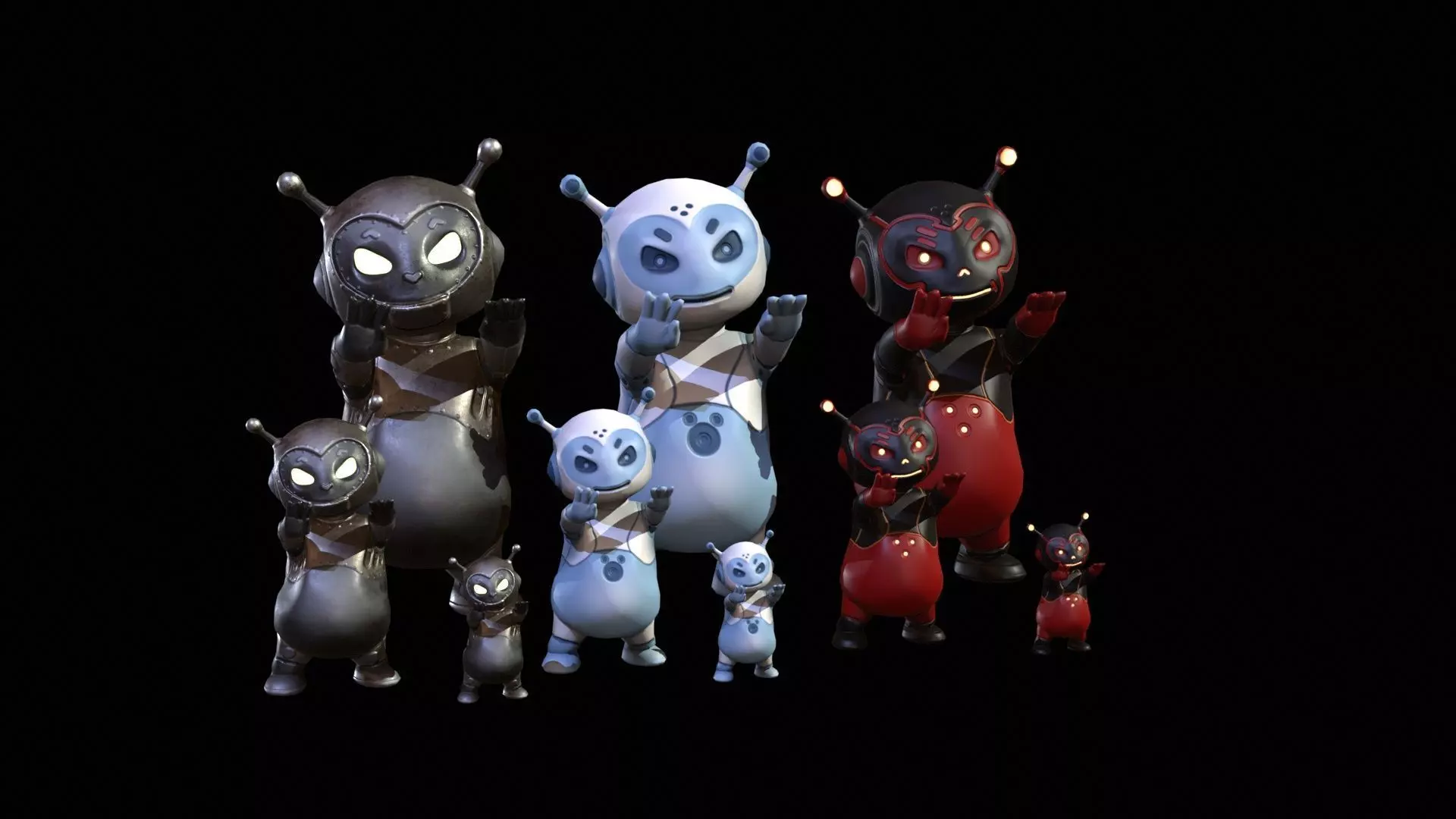 Minirobotic7 Low-poly 3D model_2