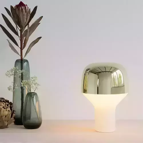 Brass Table Lamp  Modern Designer Lamp 3D Model  Low-poly 3D model