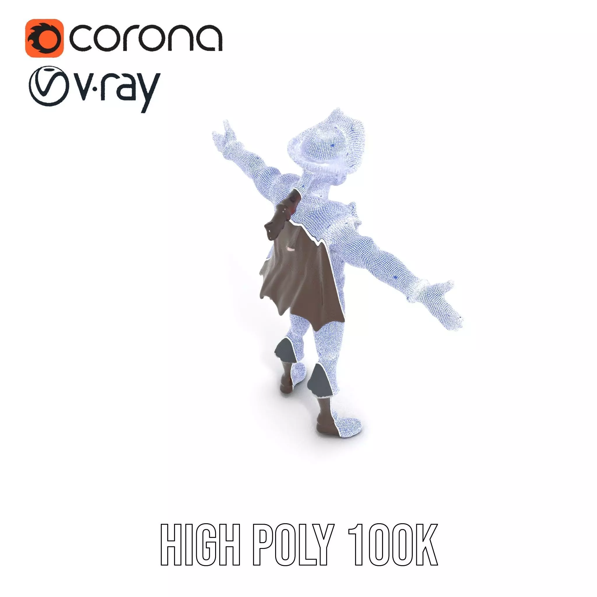 Charming Pirate model pack Low-poly 3D model_24