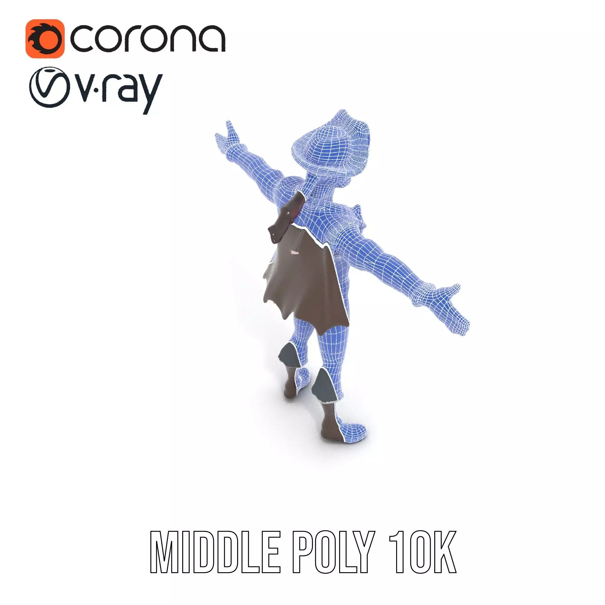 Charming Pirate model pack Low-poly 3D model_31