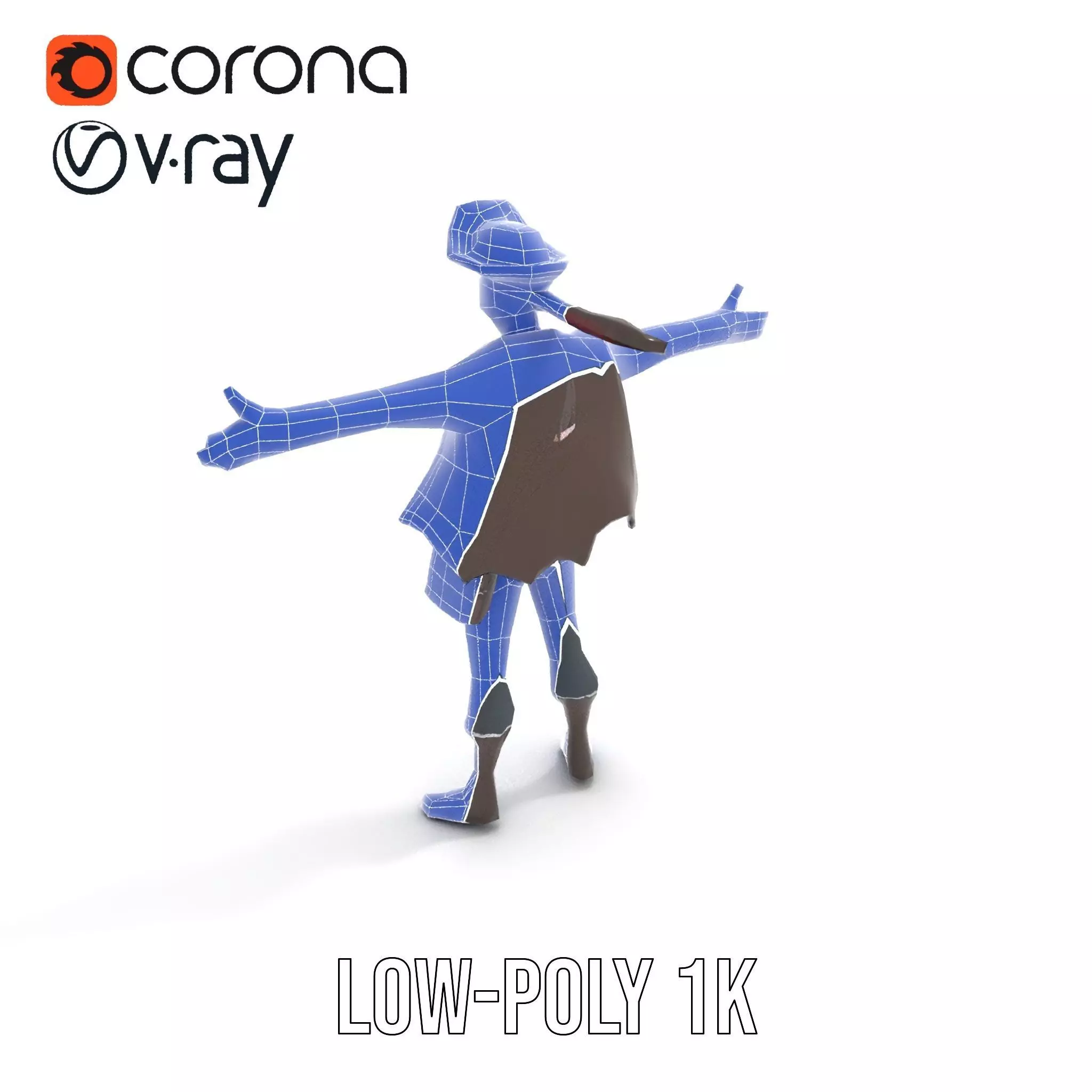 Charming Pirate model pack Low-poly 3D model_14