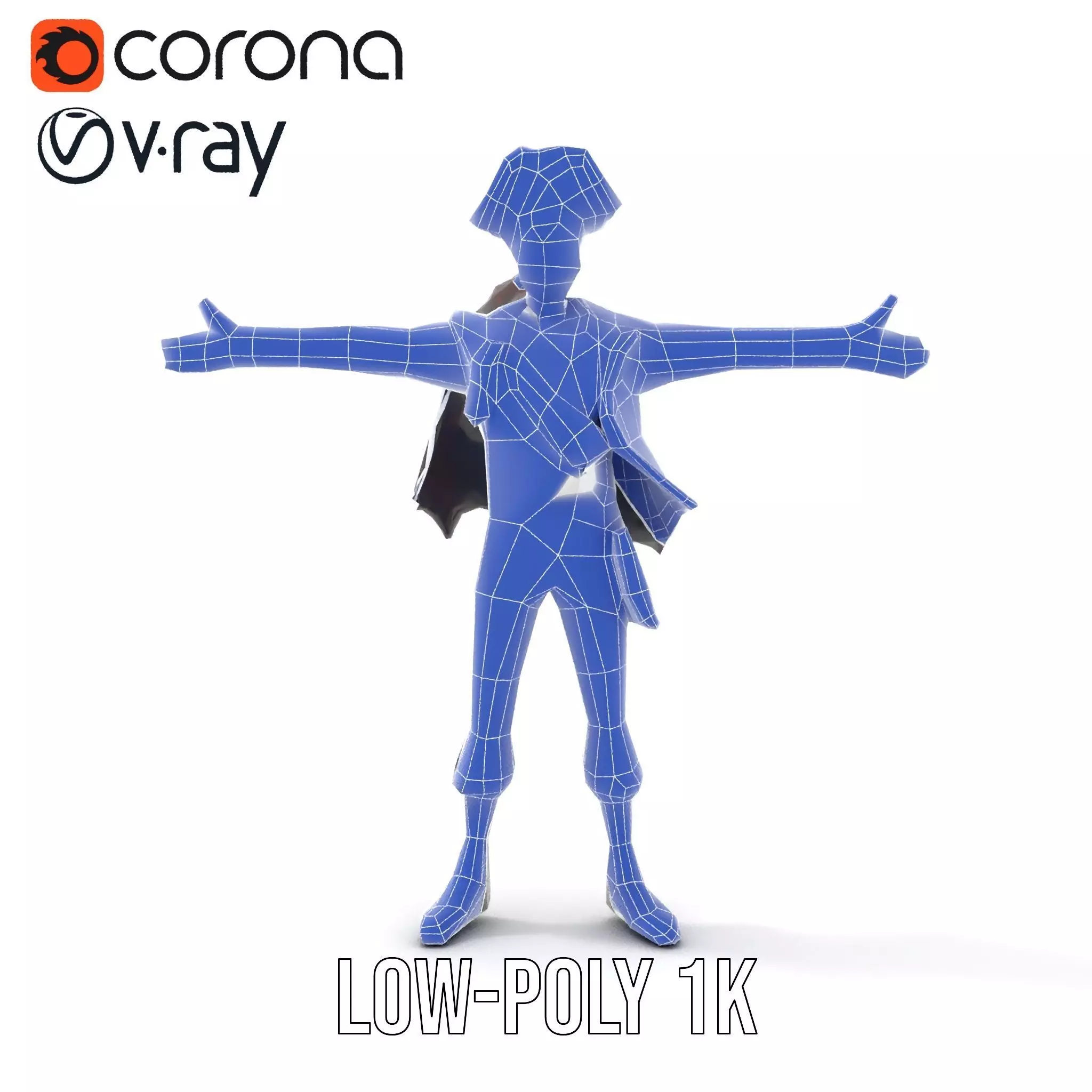 Charming Pirate model pack Low-poly 3D model_23