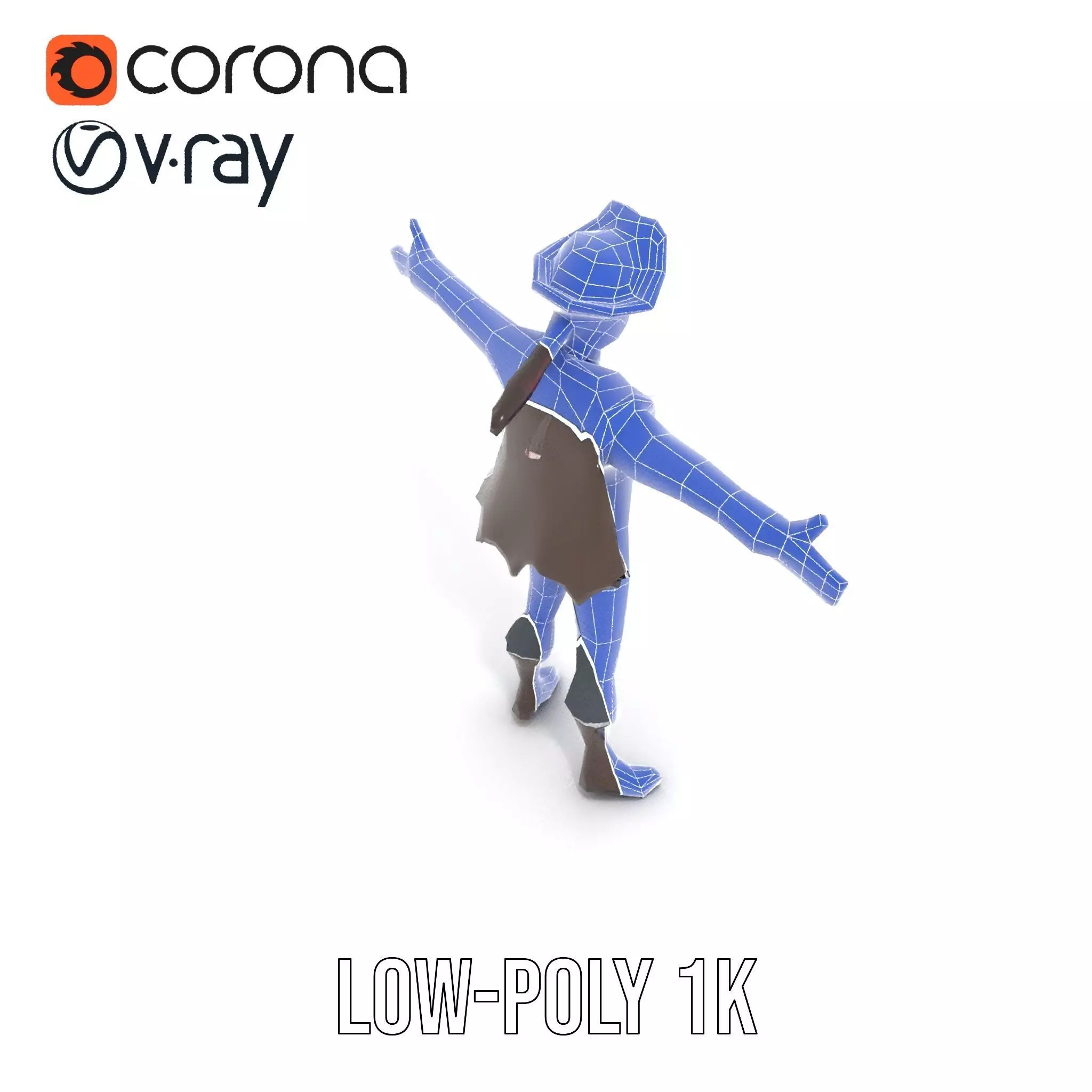 Charming Pirate model pack Low-poly 3D model_29