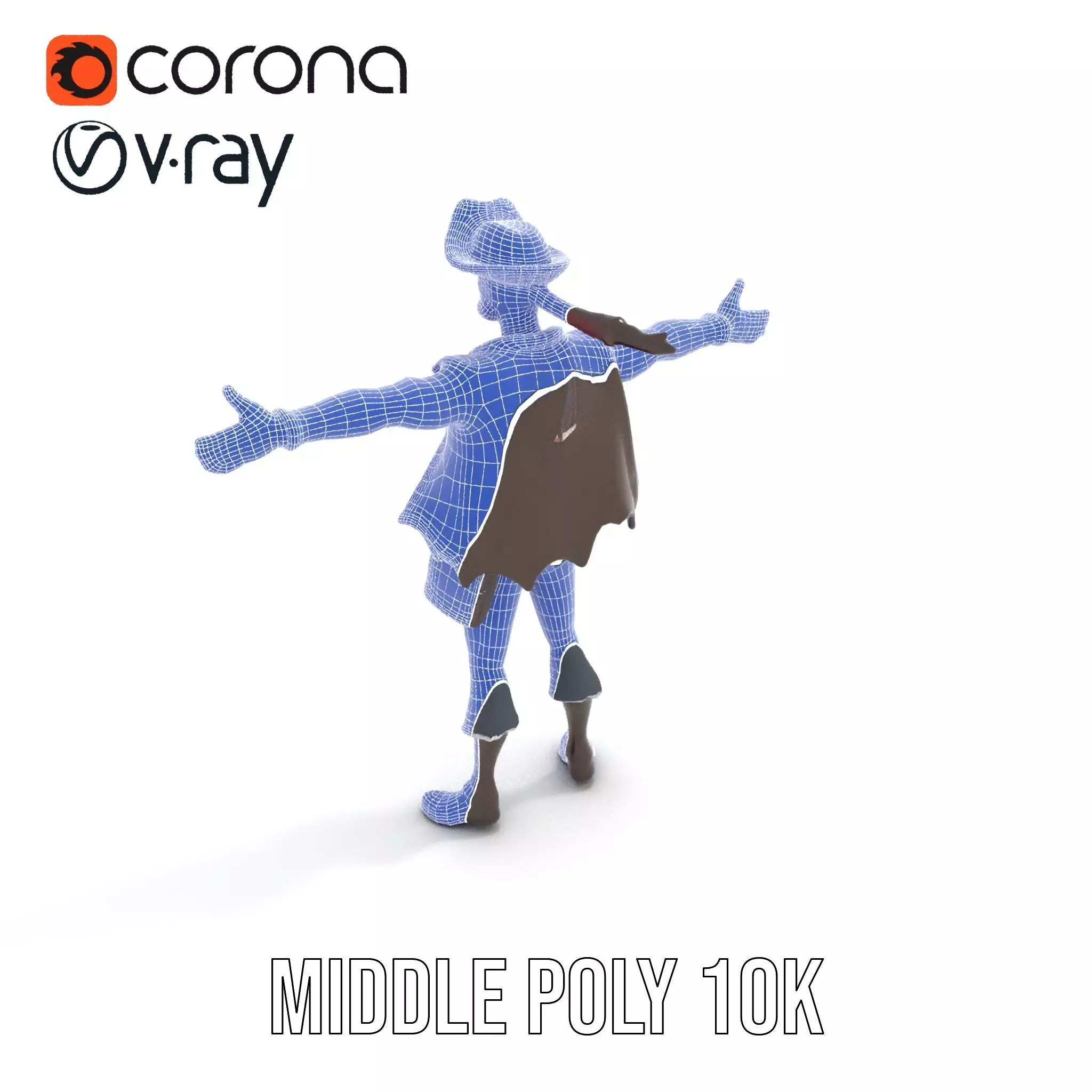 Charming Pirate model pack Low-poly 3D model_19