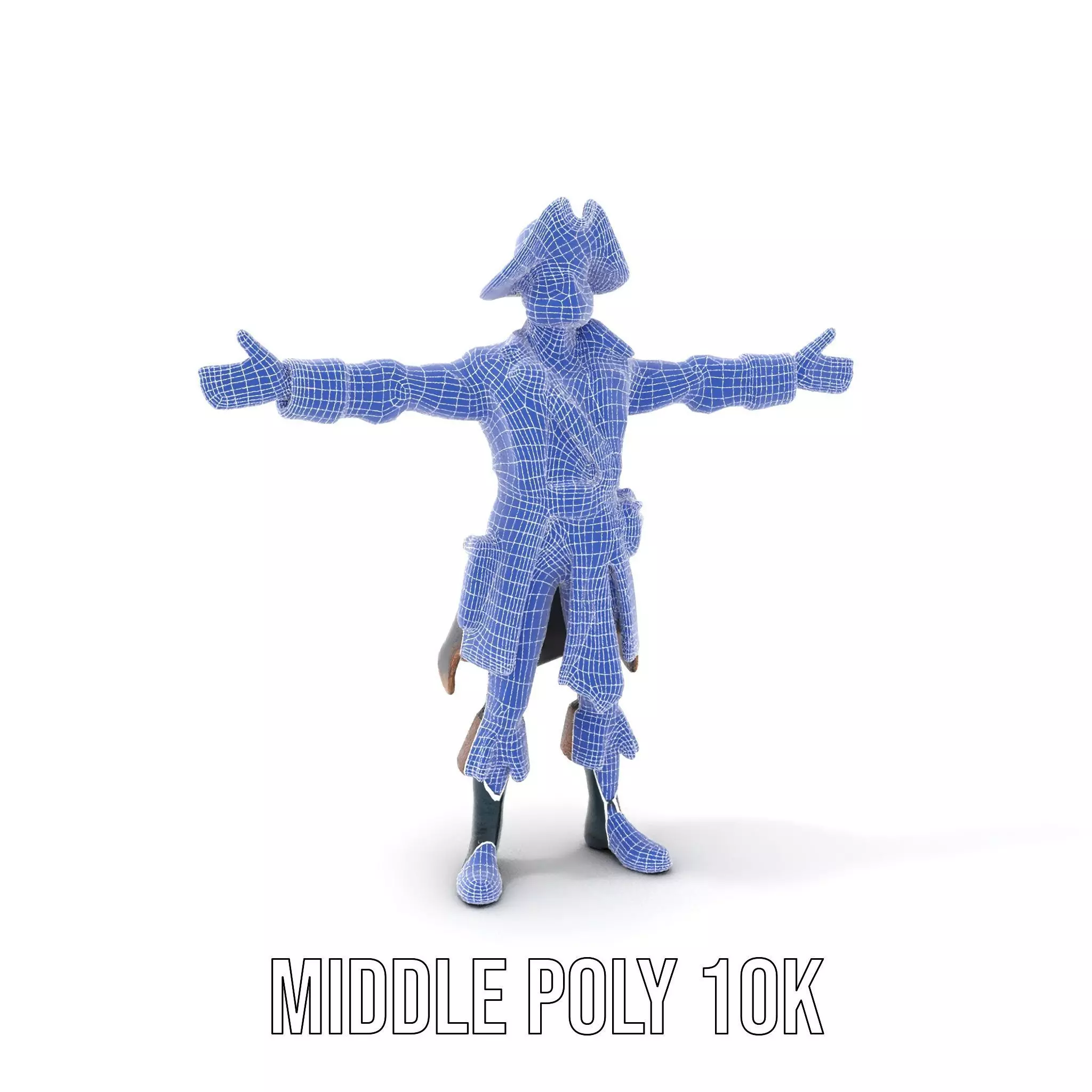 Detailed Pirate Captain model pack Low-poly 3D model_28