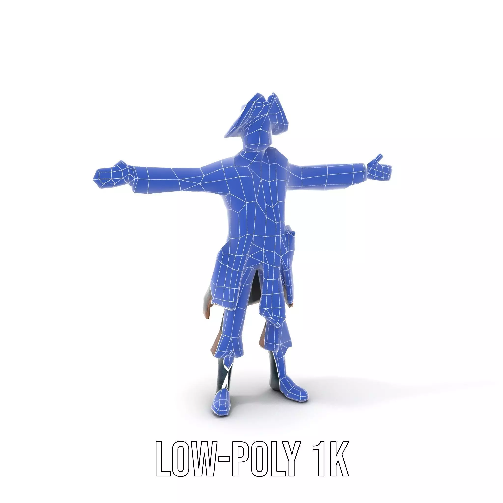 Detailed Pirate Captain model pack Low-poly 3D model_23